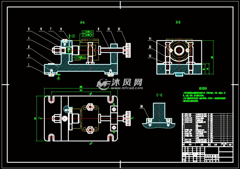 缸体加工工艺和夹具设计钻夹具铣夹具