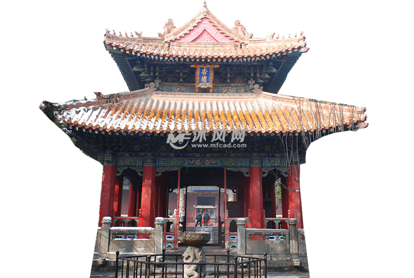 古建筑孔庙杏坛模型