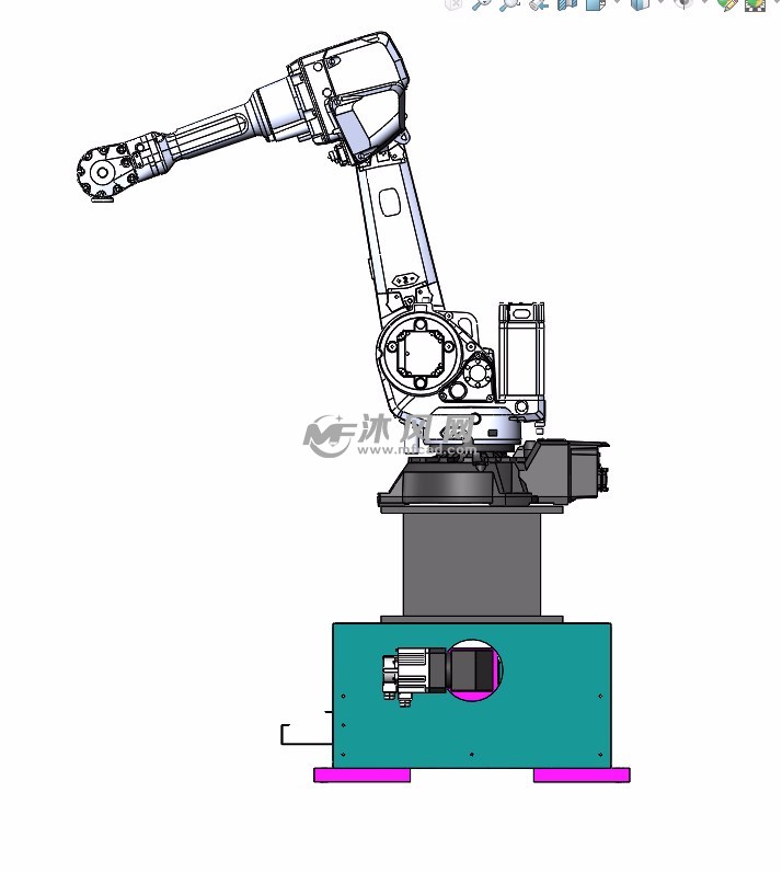 wbz-006 20kg 级 机械手安装示意图途