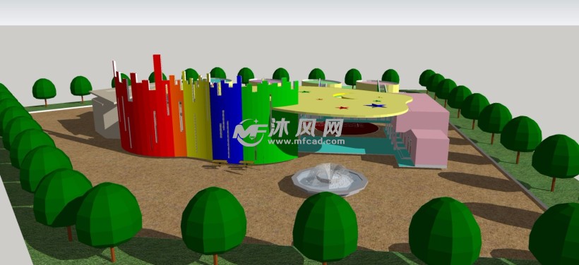 义乌某私立幼儿园学校模型