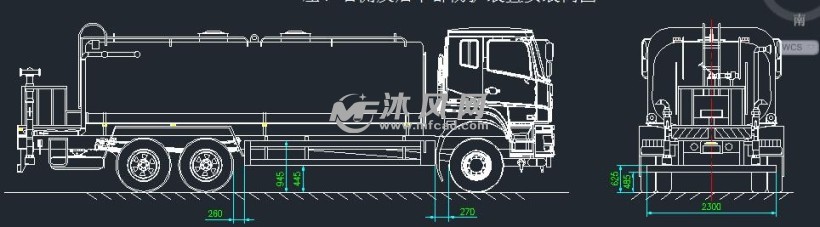 东风后双桥底盘大型洒水车