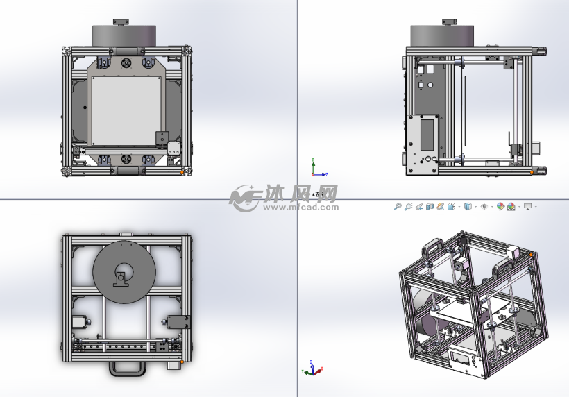 xyz型3d打印机 - 机械设备图纸 - 沐风网