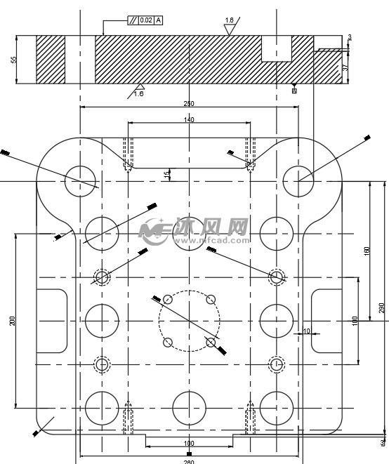 垫圈模具零件图