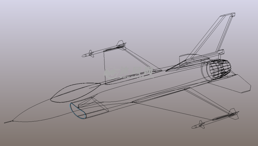 飞机三维图 - 航空航天图纸 - 沐风网