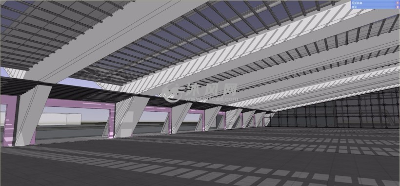 太原汽车站客运中心广场模型