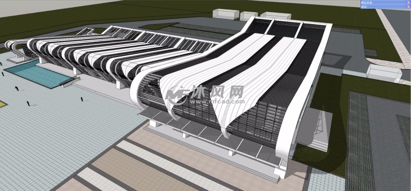 太原汽车站客运中心广场模型