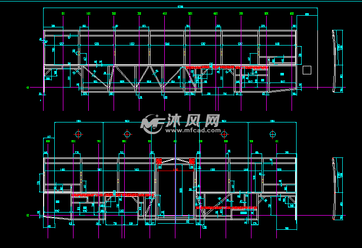 6126hc公交车内饰,骨架,玻璃图纸