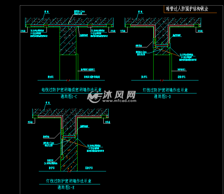 暗管过人防结构做法