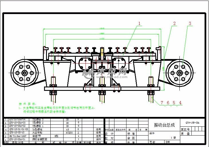qt615e免烧砖机制砖机振动台系统