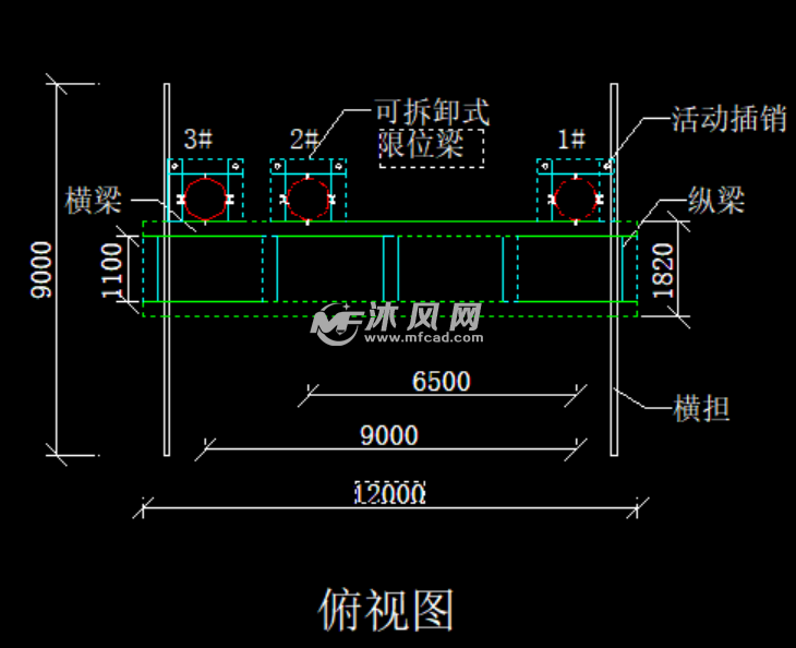 1000钢管桩导向架图