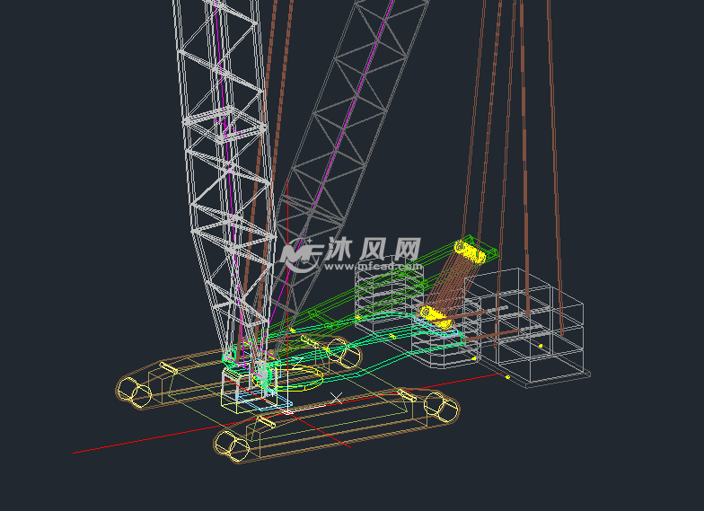 德马格CC2500履带吊CAD三维图