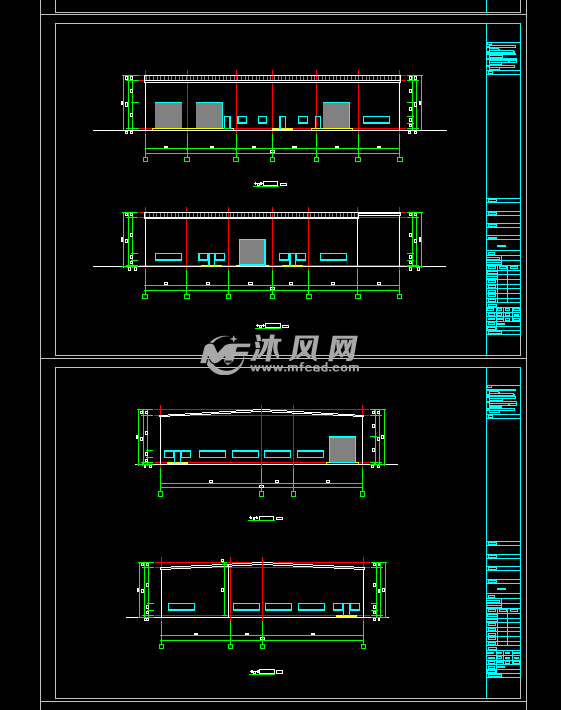 6 10 20t/h钢结构工业厂房锅炉房施工图纸