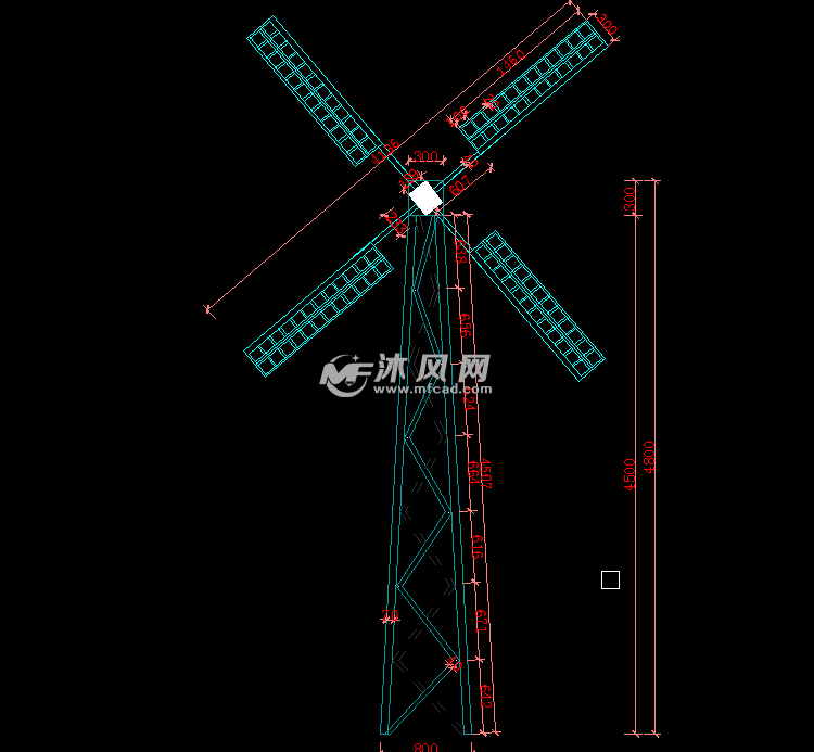 钢结构及木方结构风车小品三例