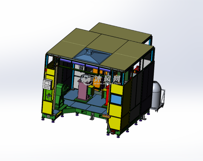 机器人自动焊接工作站总装配图模型