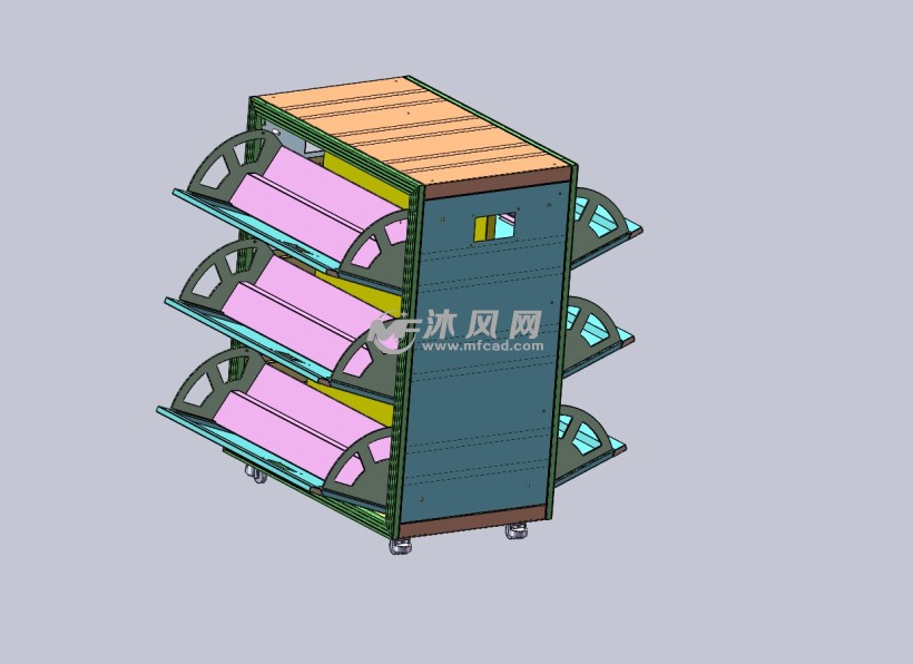 工具柜储物柜 - 工位器具图纸 - 沐风网