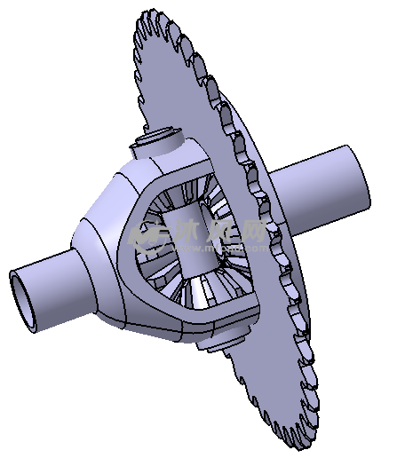 链轮差速器三维模型