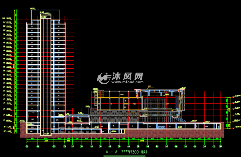 商业街综合体建筑设计图纸
