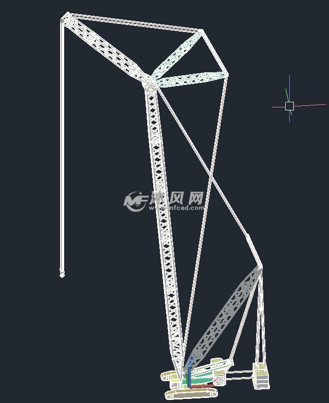 德马格CC2500履带吊CAD三维图
