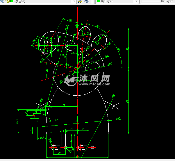 小猪佩奇二维草图模型