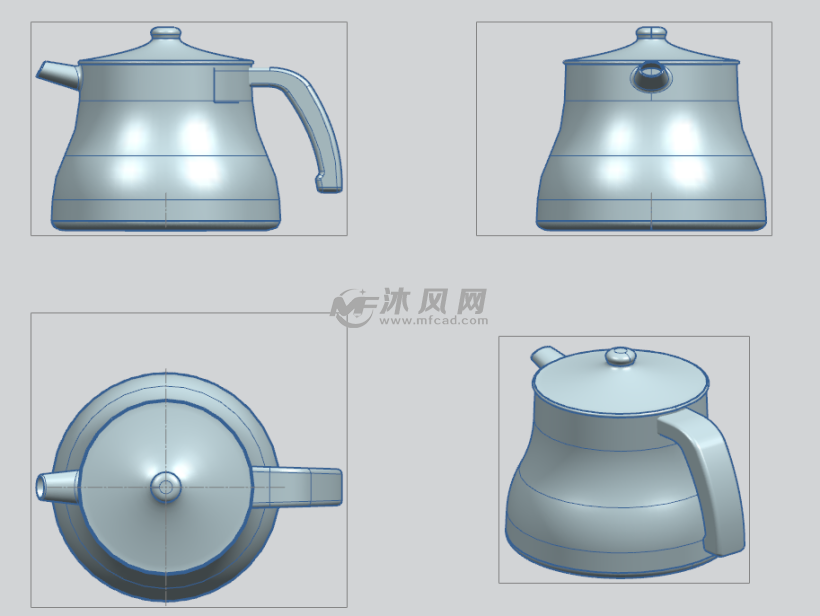咖啡壶ug模型