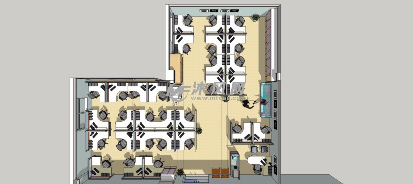 某公司办公室室内场景模型