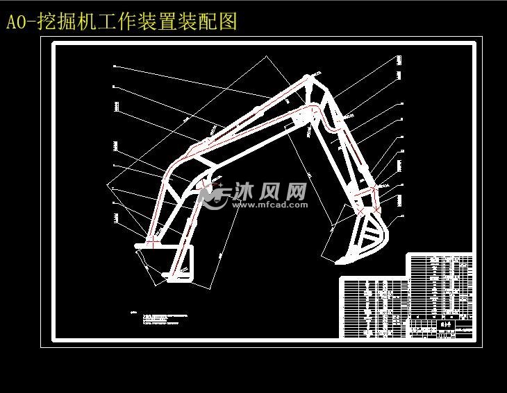 挖掘机工作装置的设计(含proe三维图运动仿真动画)