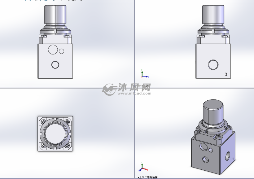 精密减压器三视图