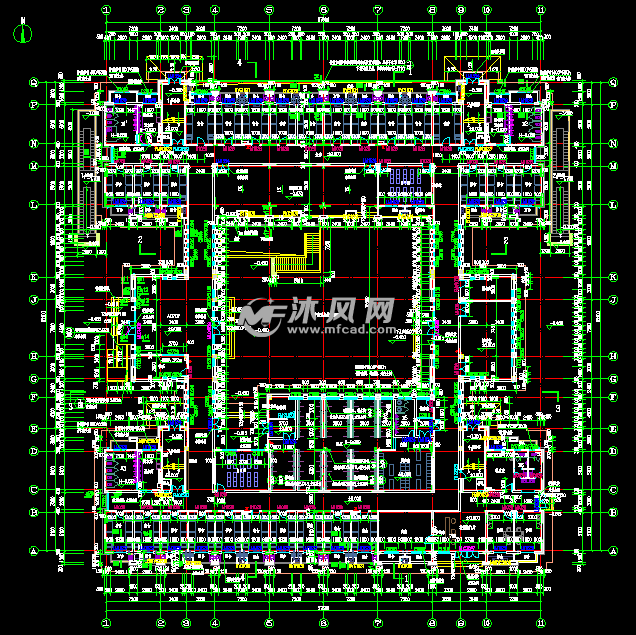 南方中学宿舍楼建结水电暖图纸