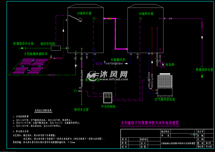 供热水系统原理图