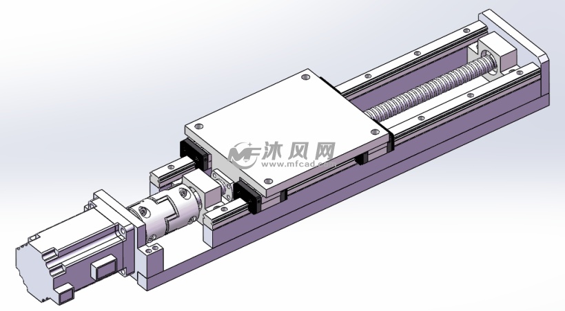 电机联轴器丝杠机构仿真图