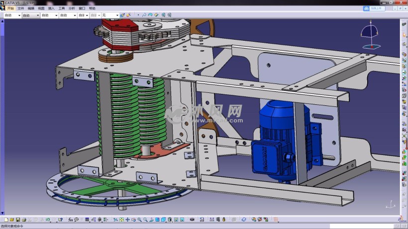 纺织机3d数模结构模型