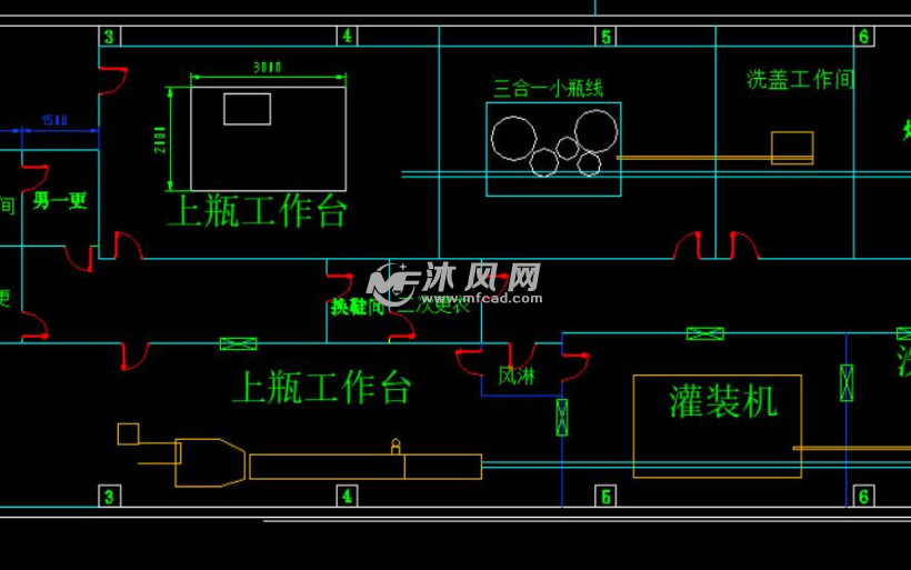 纯净水矿泉水生产线车间布局图