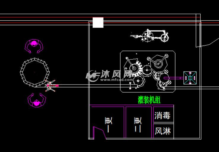 7000瓶果汁饮料生产线车间布局图