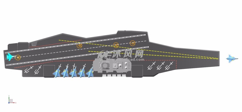 中国辽宁舰航空母舰 - 军工模型图纸 - 沐风网