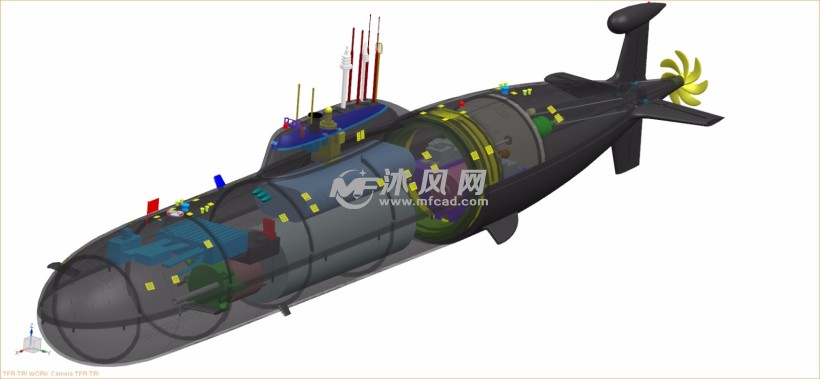 内部结构透视图及内部件