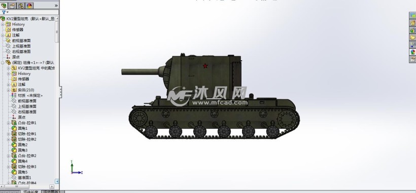 kv2重型坦克-二战苏联怪兽
