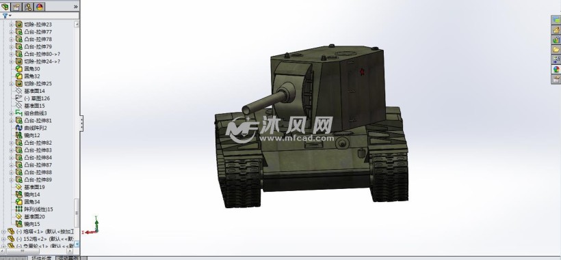 kv2重型坦克-二战苏联怪兽