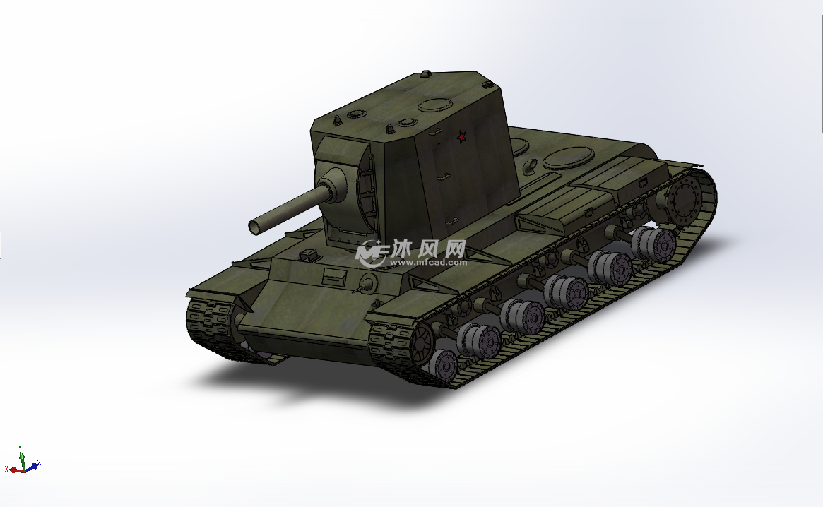 kv2重型坦克-二战苏联怪兽