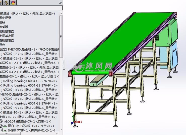 皮带输送线设计图