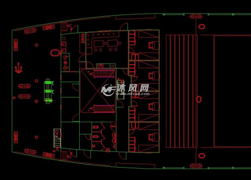 800吨江船布置图 海洋船舶图纸 沐风网