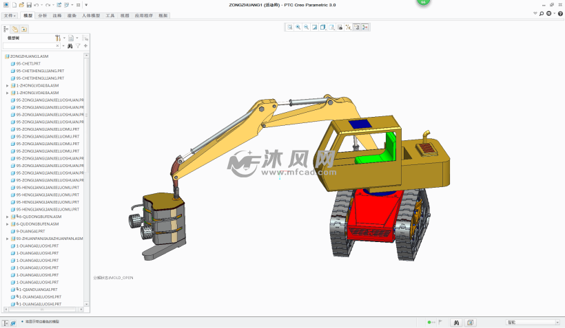 现代化高效率商用光头强伐木机