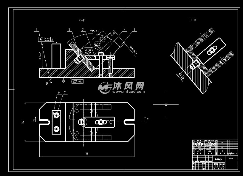 专用夹具设计图