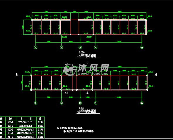 某小学大门钢结构设计图纸