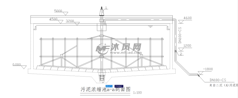 污泥浓缩池图