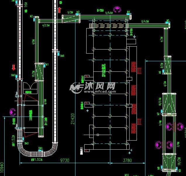 28万瓶时啤酒灌装生产线平面布置图