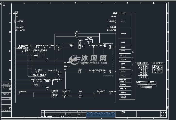 主变高侧断路器控制回路图