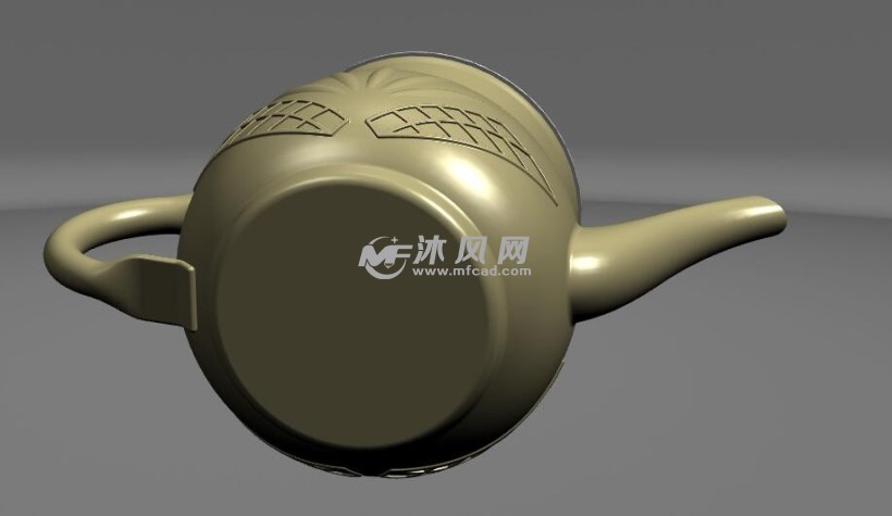 一款茶壶的外观模型