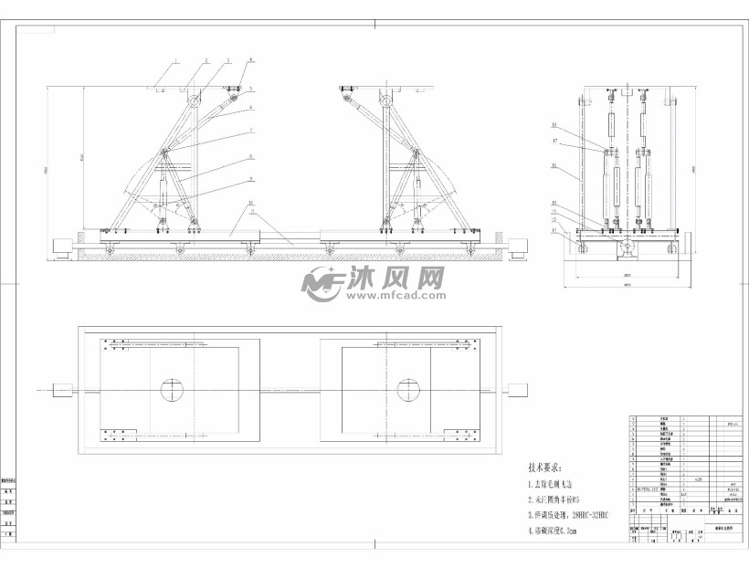 液压翻转机图纸