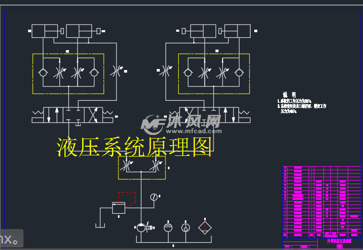 液压系统原理图