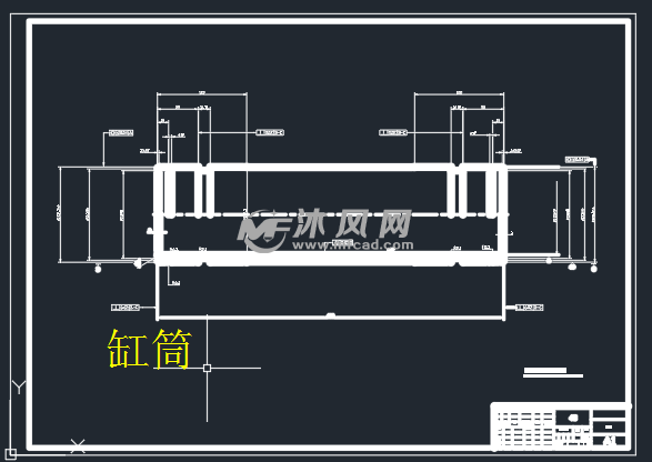 夹紧液压油缸cad图